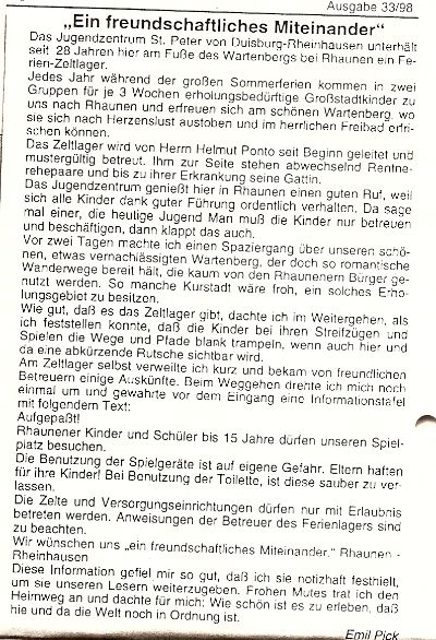 Idarwaldrundschau 1998